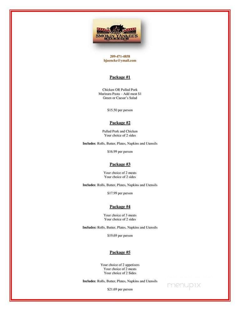 Menu page 1