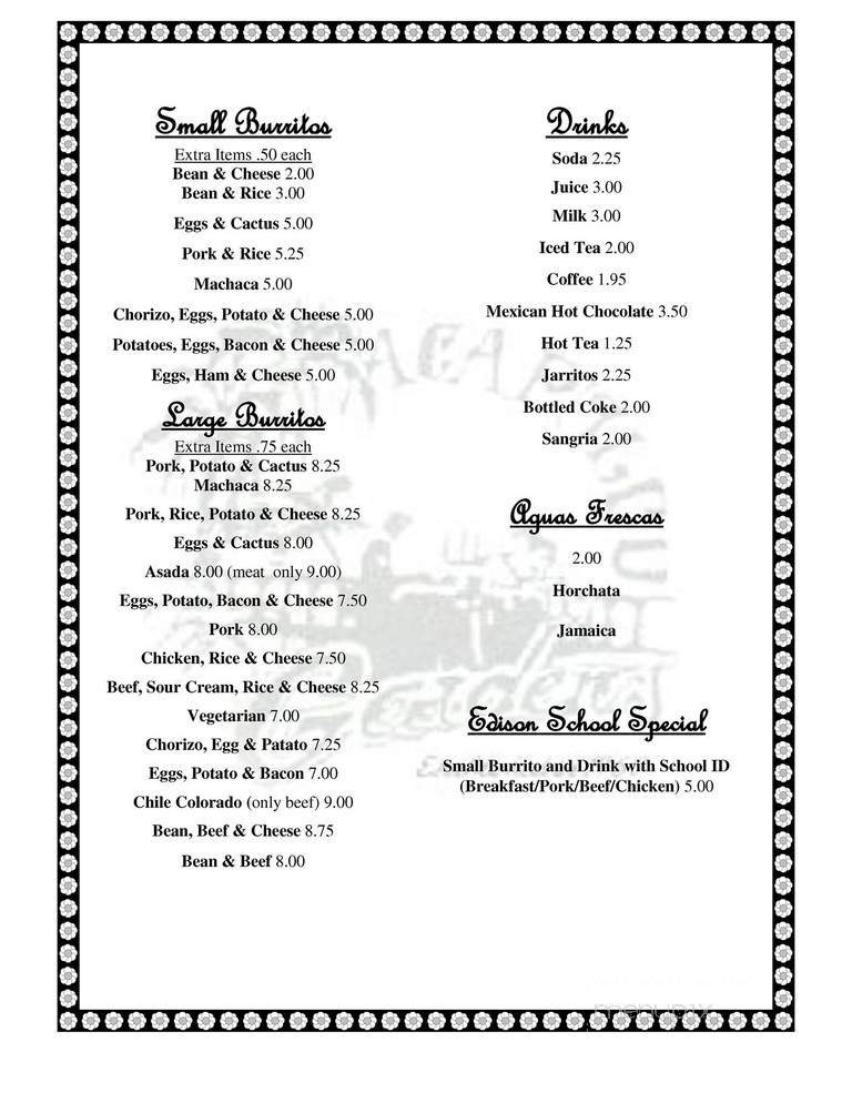 Menu page 2