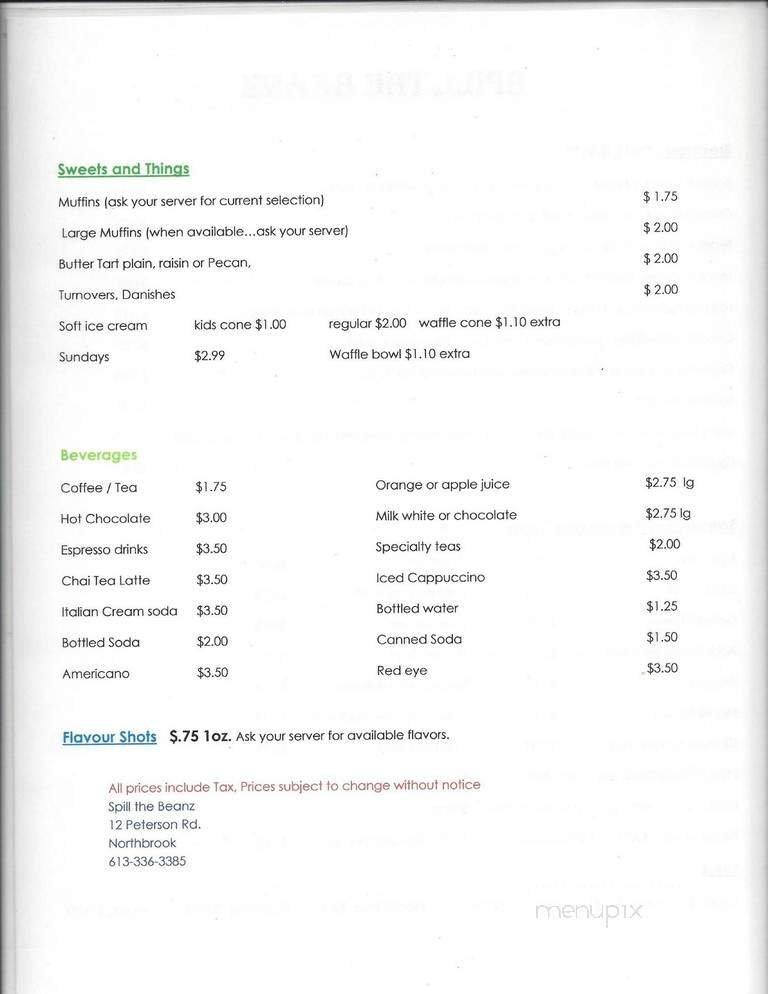 Menu page 2