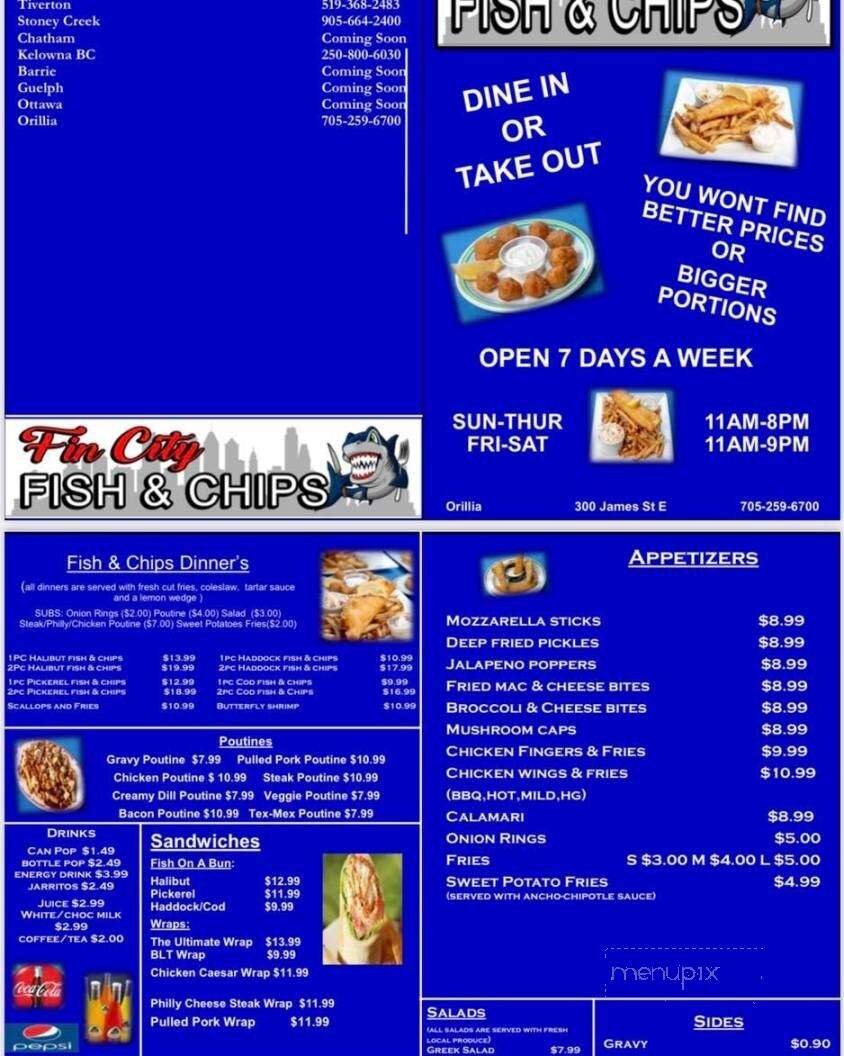 Menu page 1