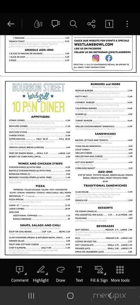 Menu page 2