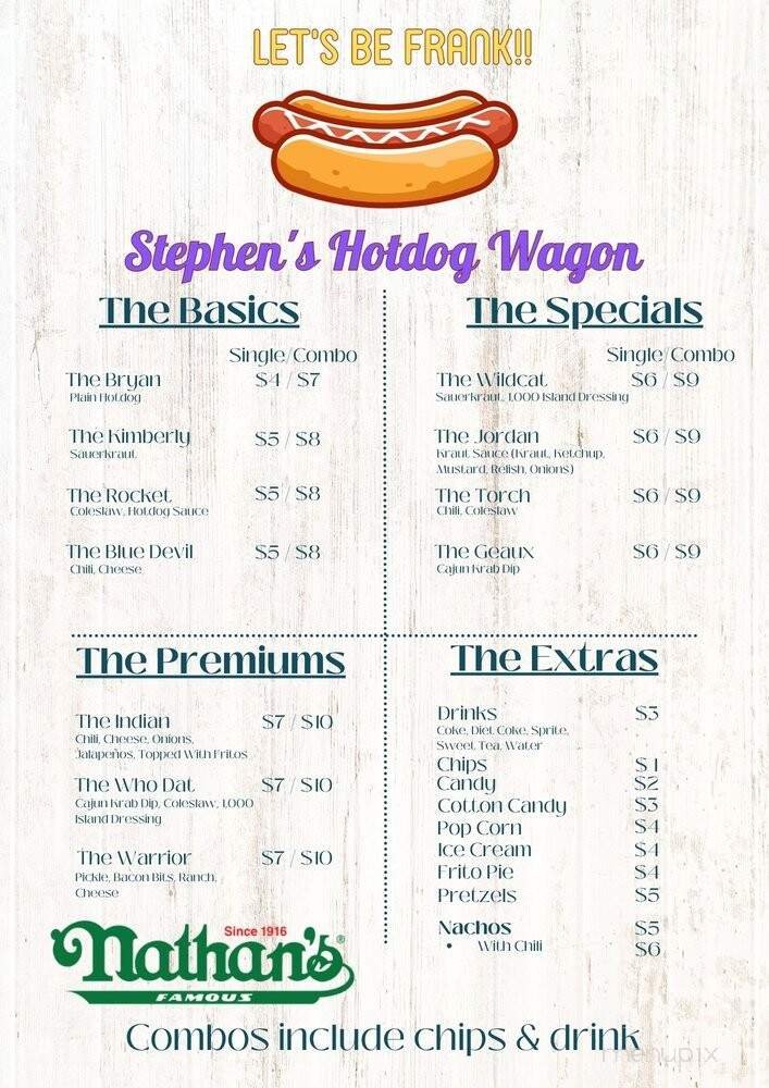 Menu page 1