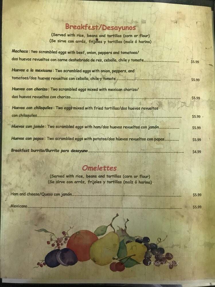 Menu page 2