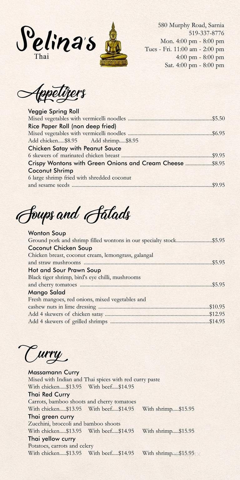 Menu page 1