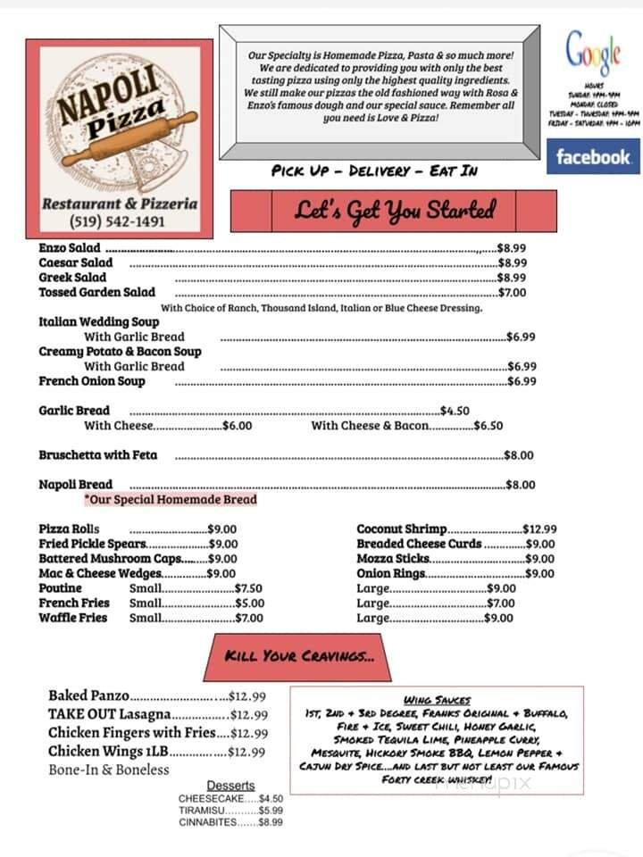 Menu page 2