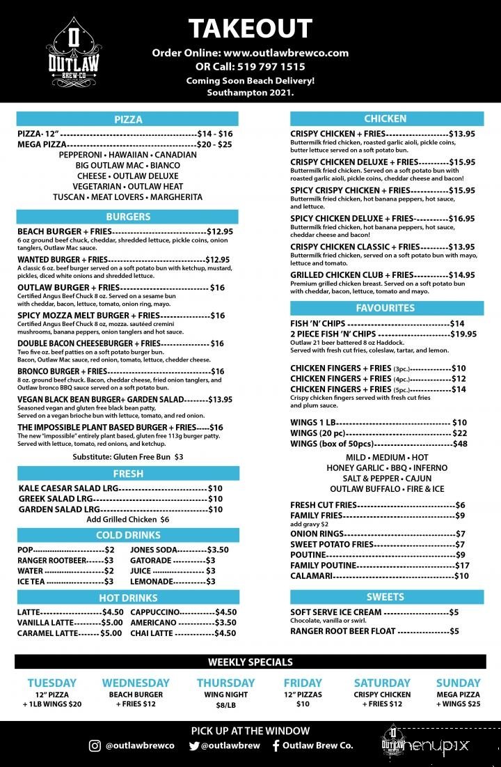 Menu page 1