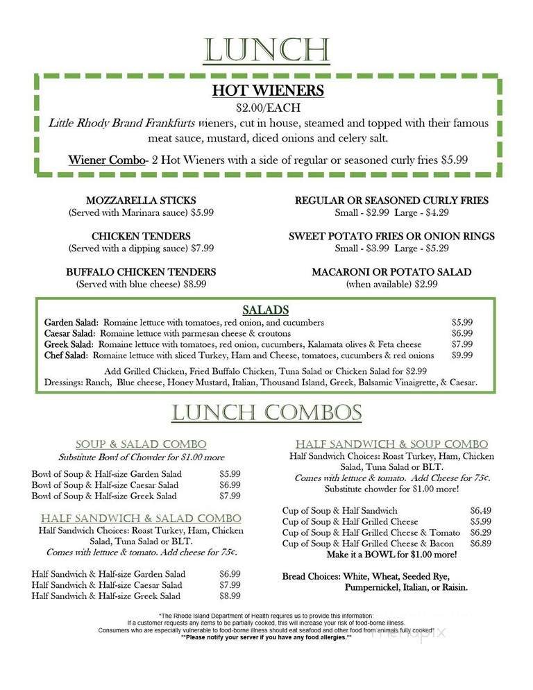 Menu page 2