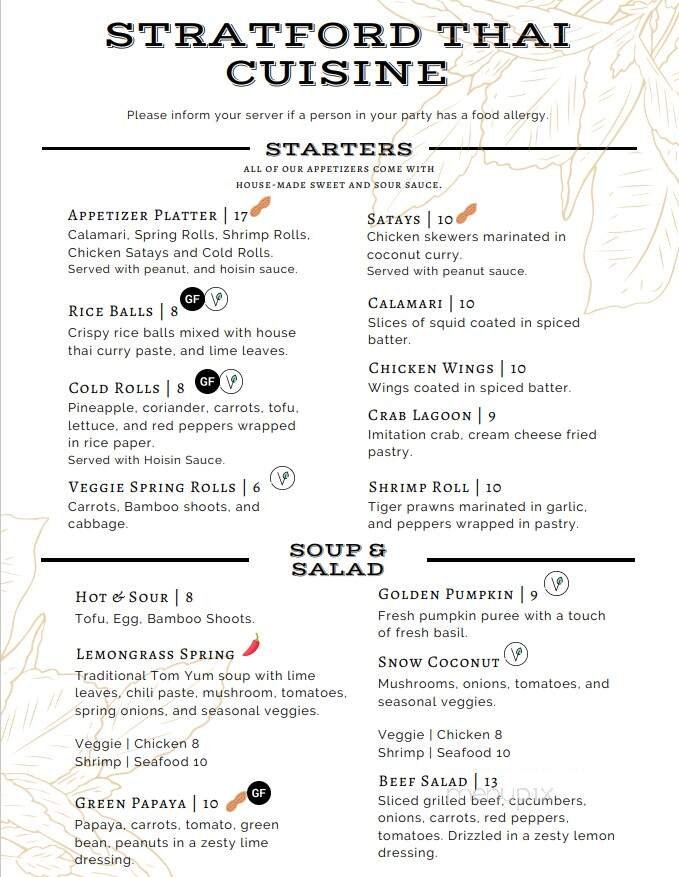 Menu page 1