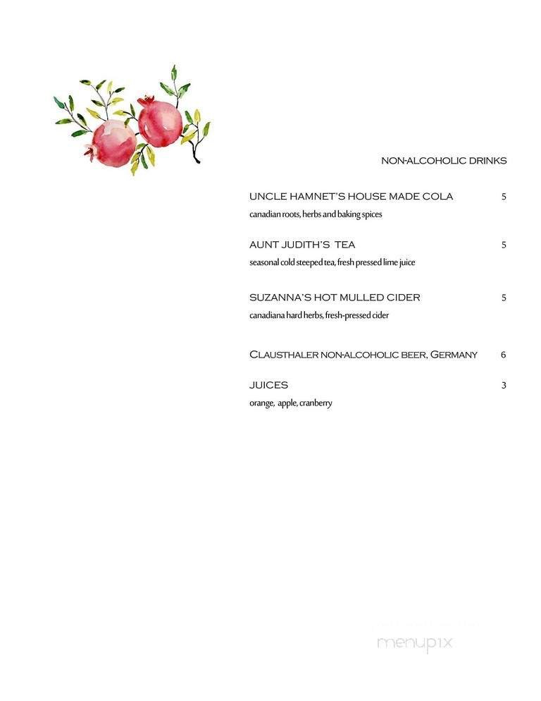Menu page 1