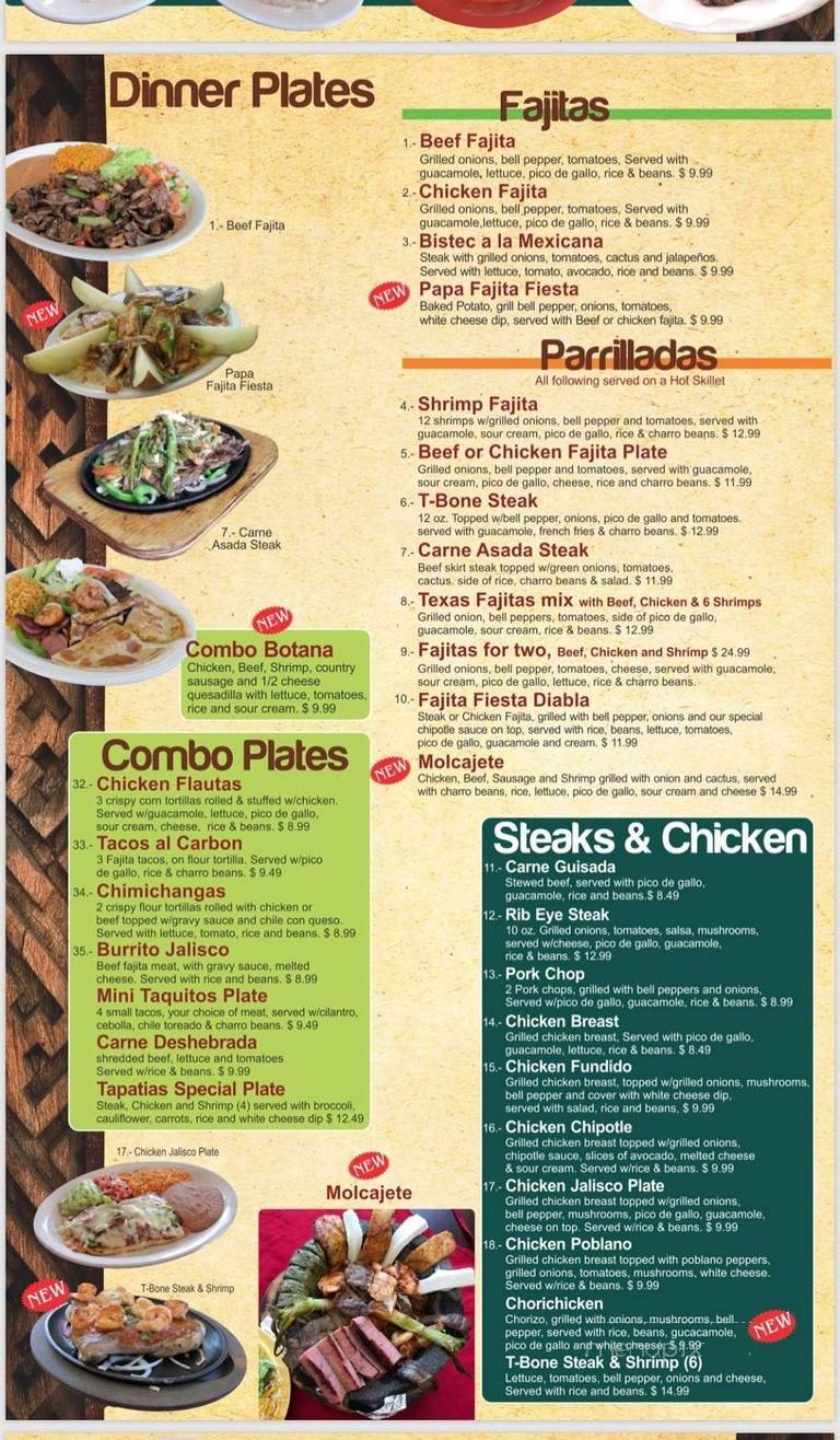 Menu page 2