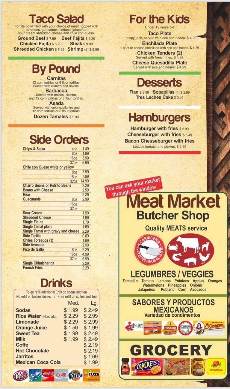 Menu page 5
