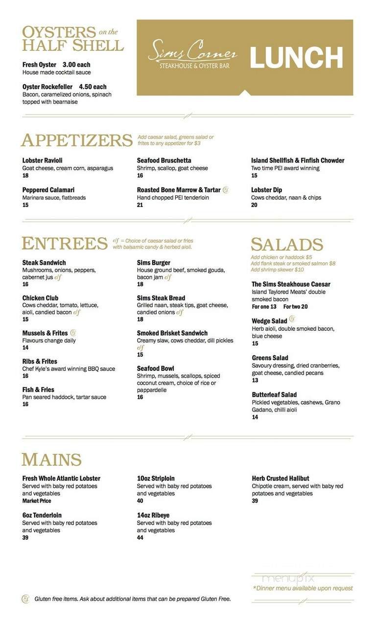 Menu page 1