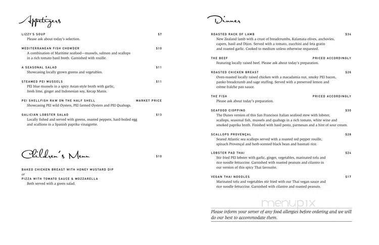 Menu page 1