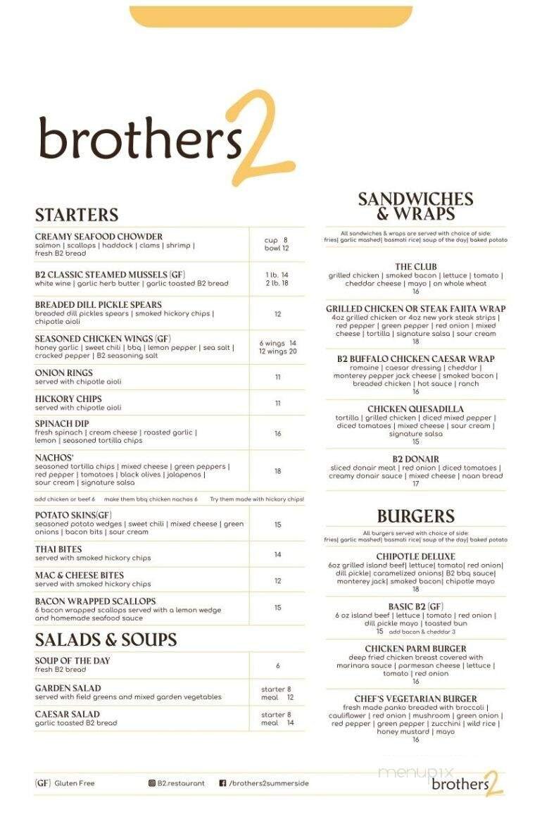 Menu page 1