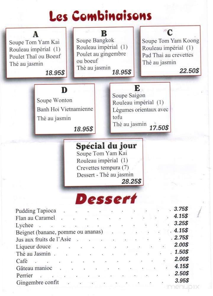 Menu page 1