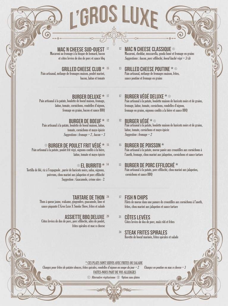 Menu page 2