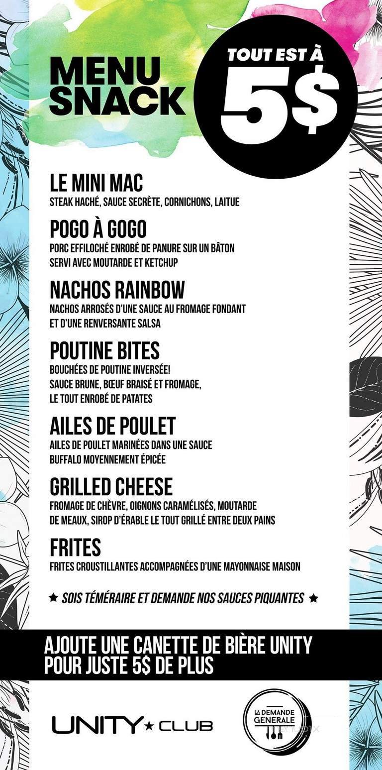 Menu page 1