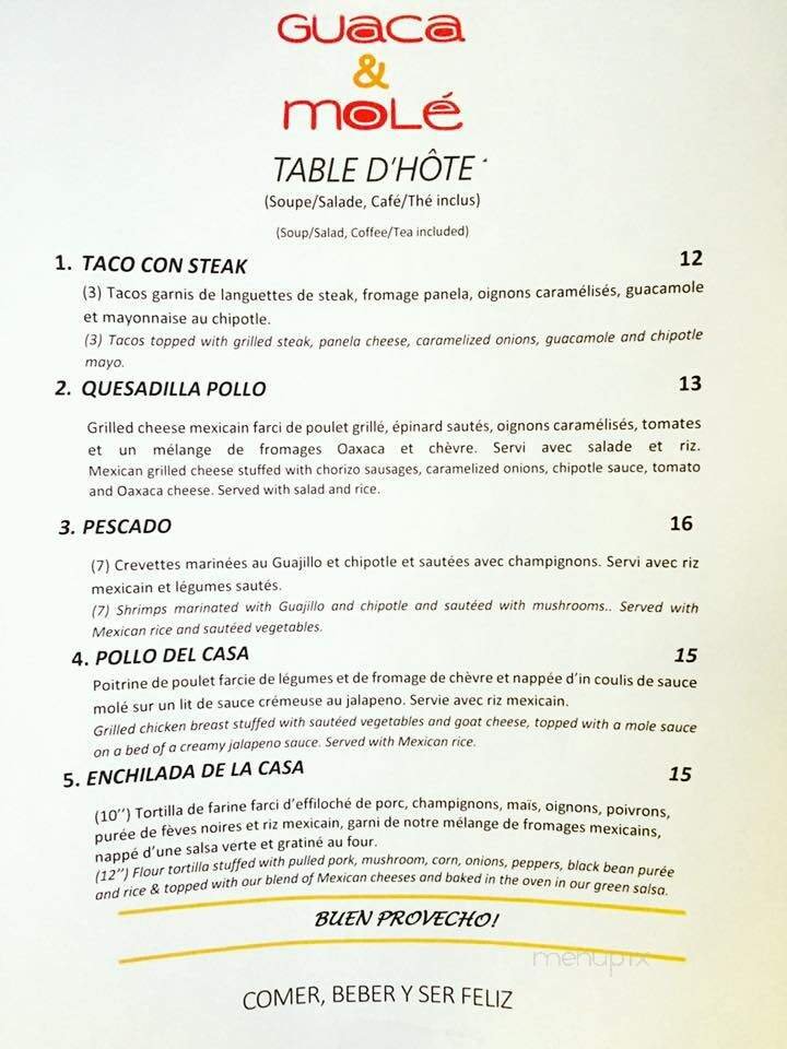 Menu page 2