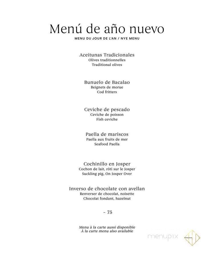 Menu page 1