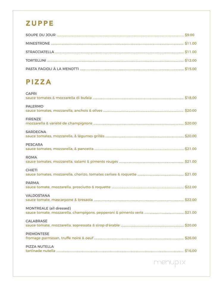 Menu page 1