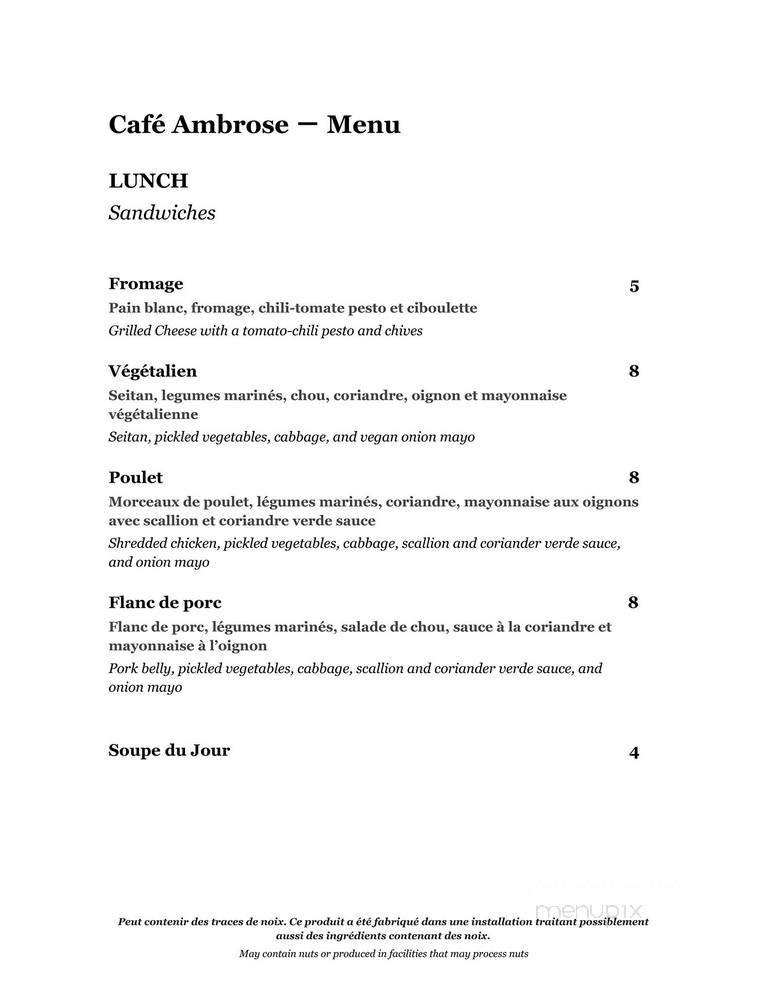 Menu page 2