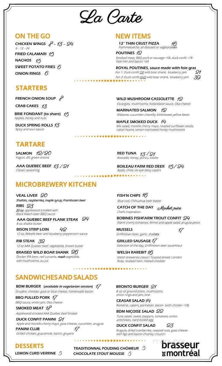 Menu page 1