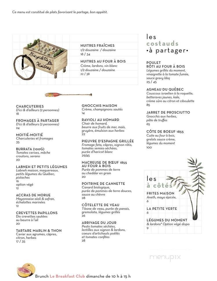 Menu page 1