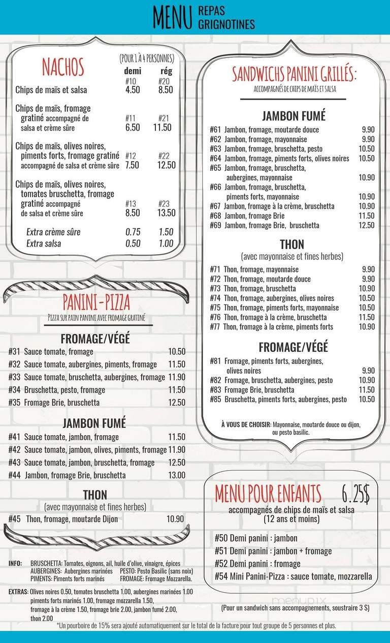 Menu page 2