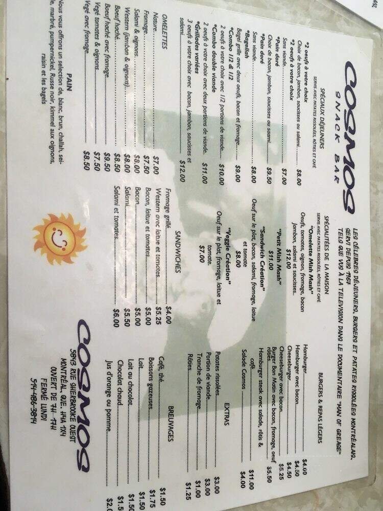 Menu page 1