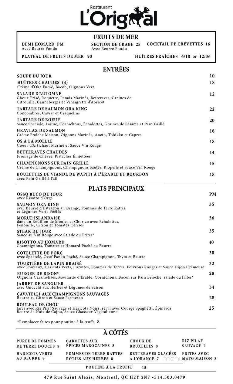 Menu page 2