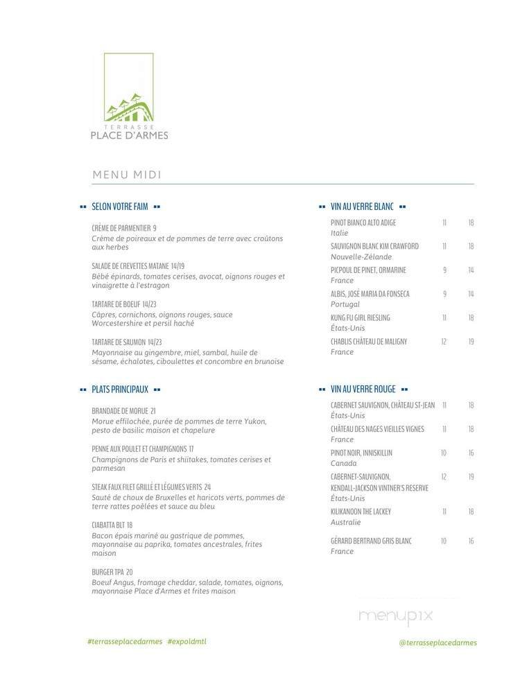 Menu page 1