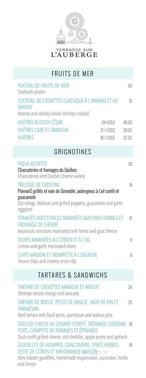 Menu page 1