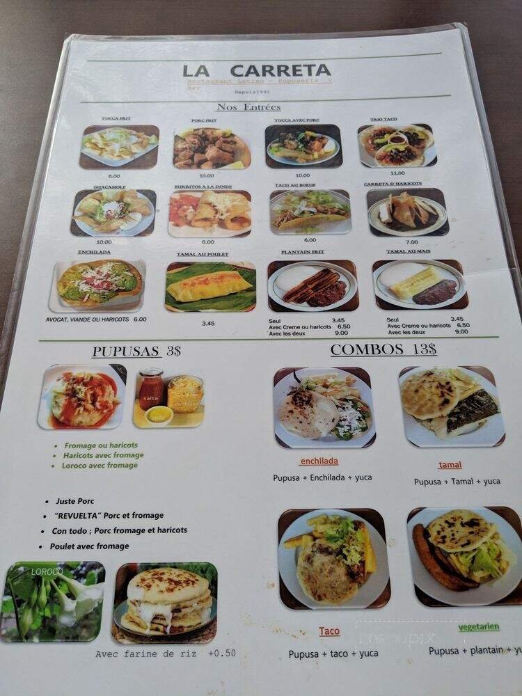 Menu page 1