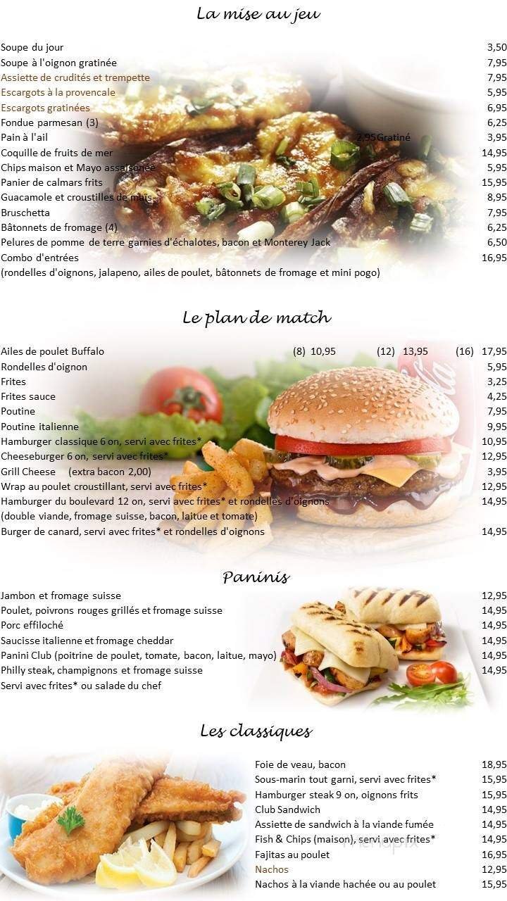 Menu page 1