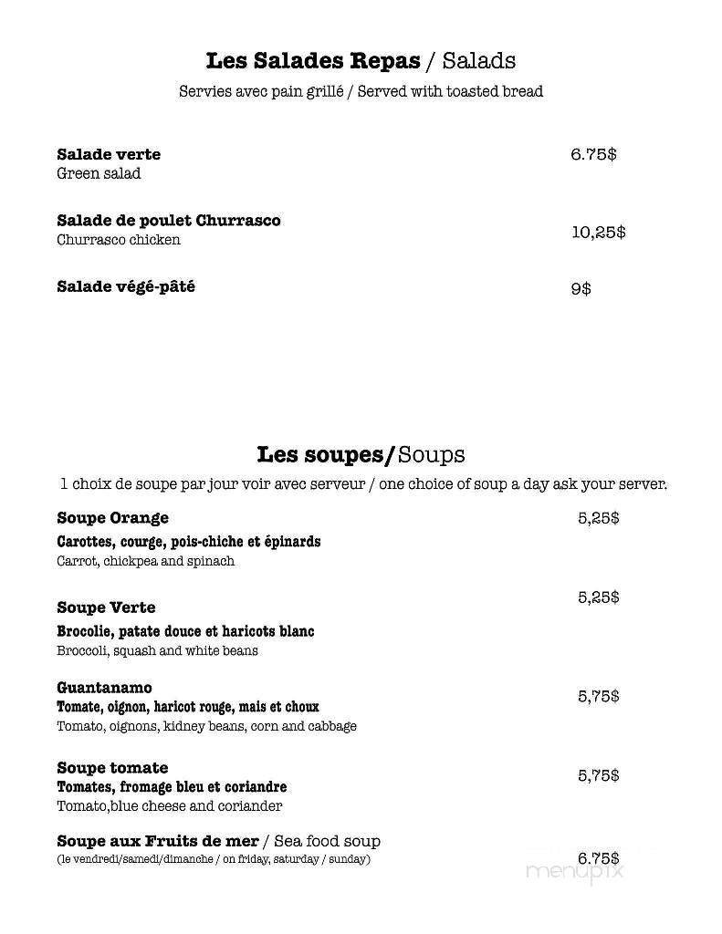 Menu page 2
