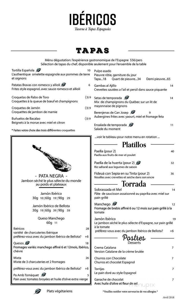 Menu page 2