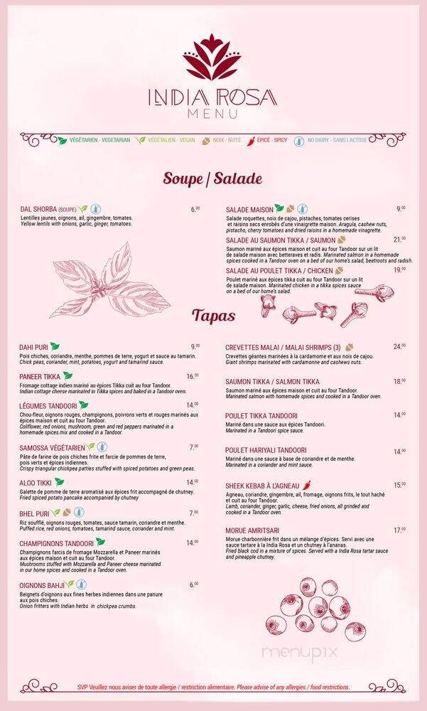 Menu page 2