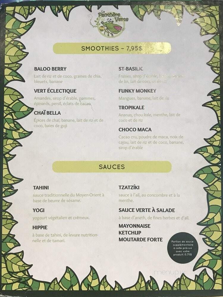 Menu page 1
