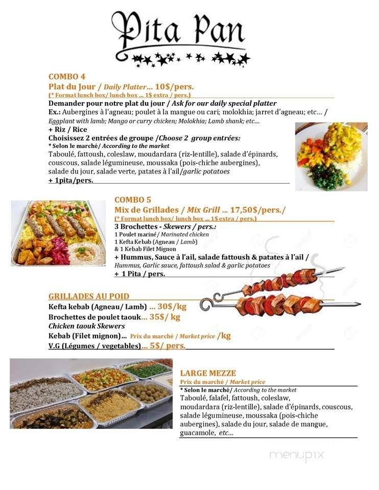 Menu page 1
