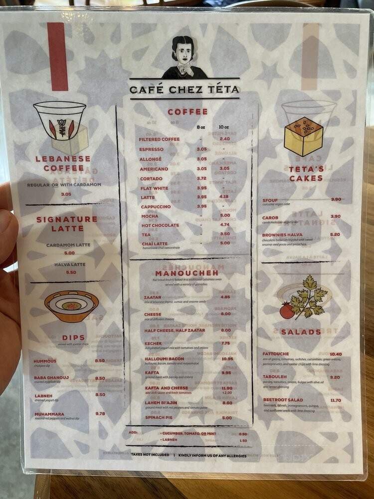 Menu page 1