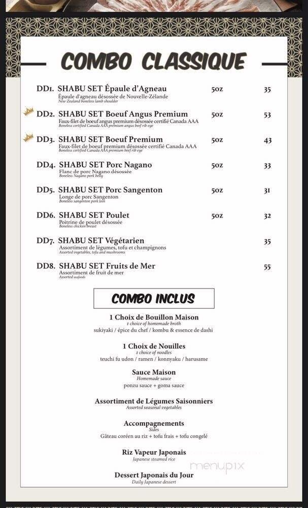 Menu page 2