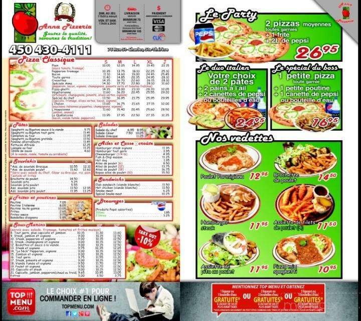 Menu page 1