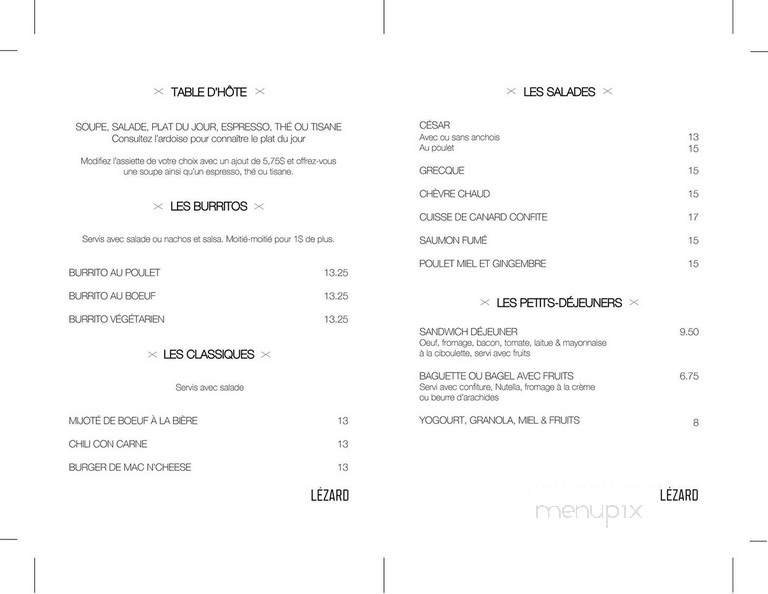 Menu page 2