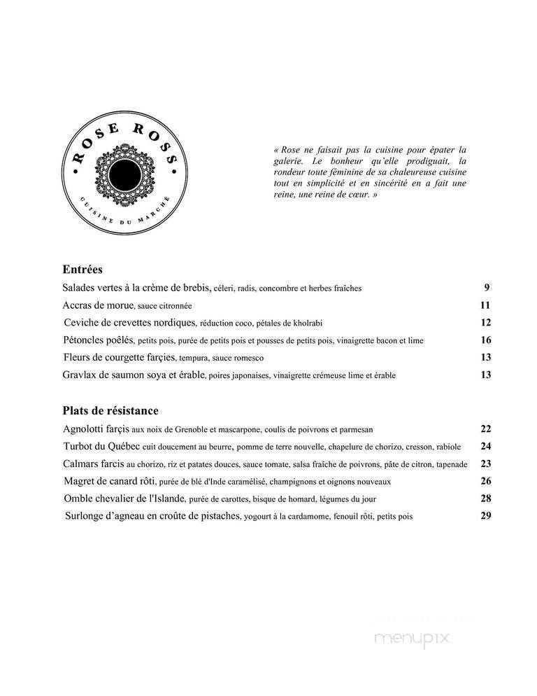 Menu page 1