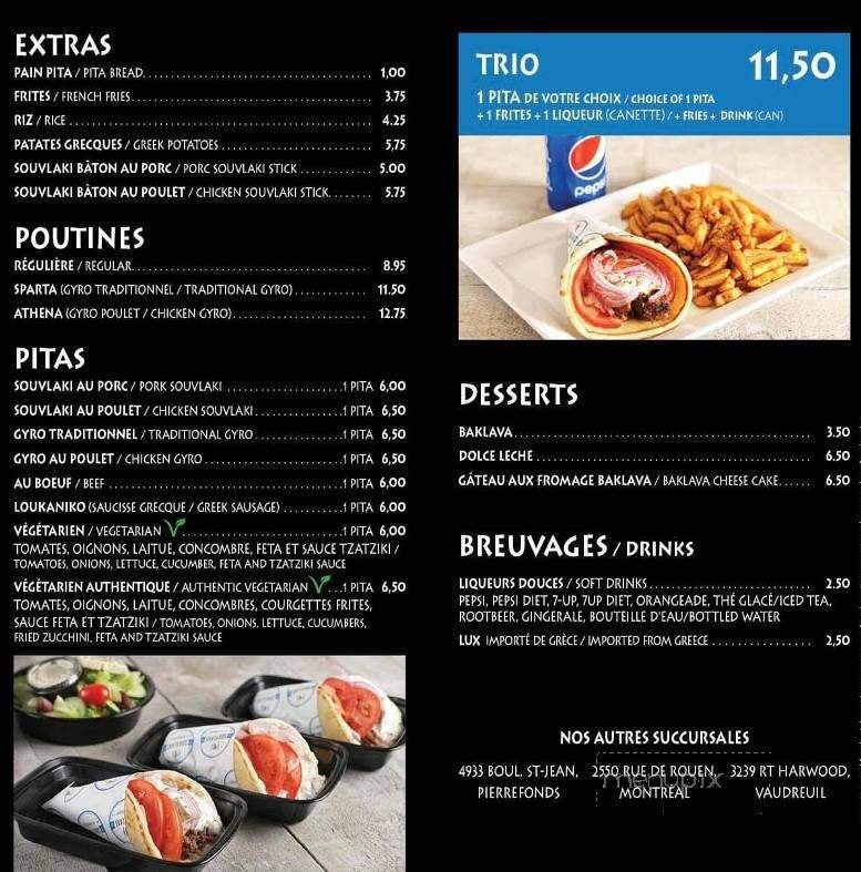 Menu page 1