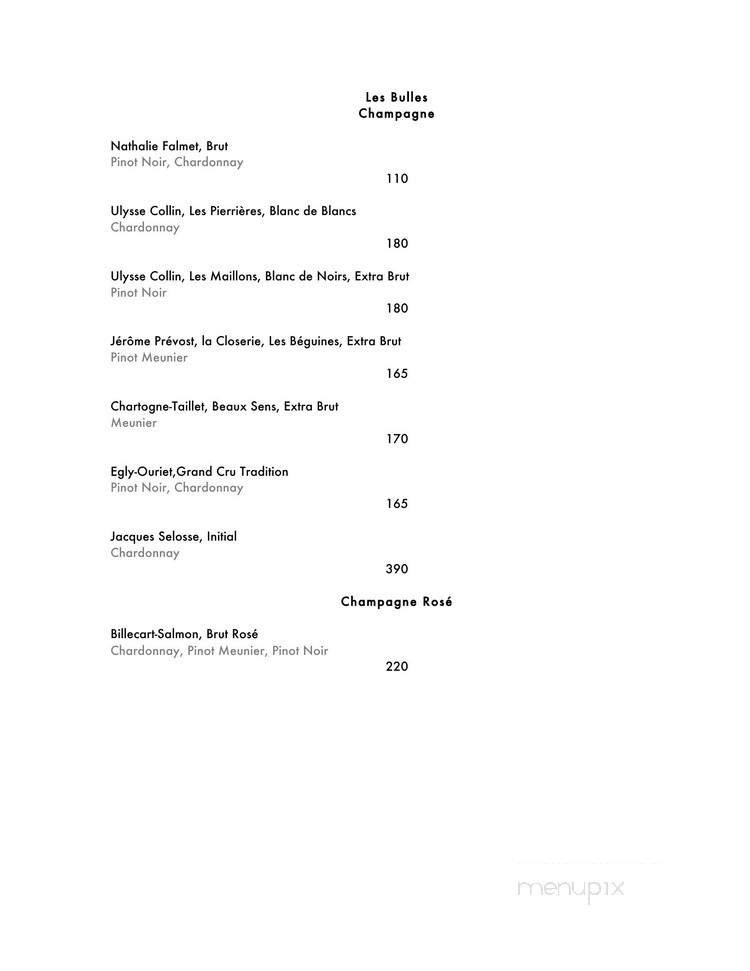 Menu page 1