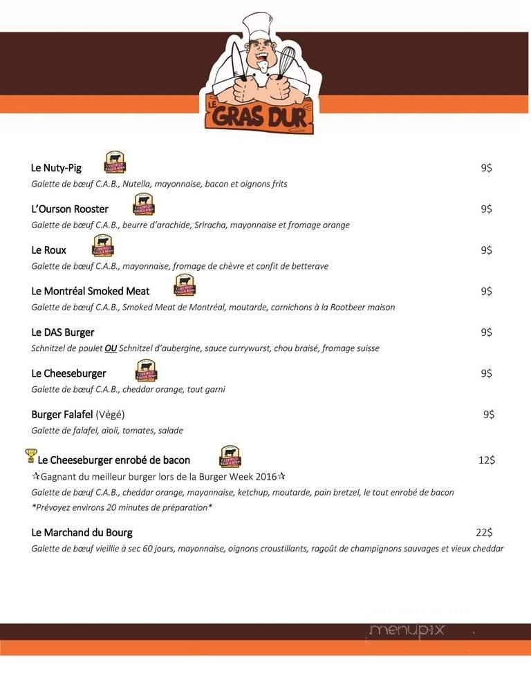 Menu page 1