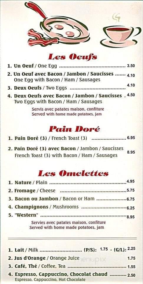 Menu page 1