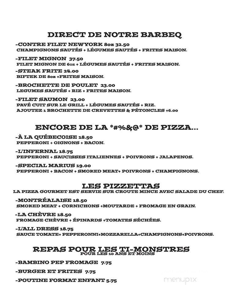 Menu page 1