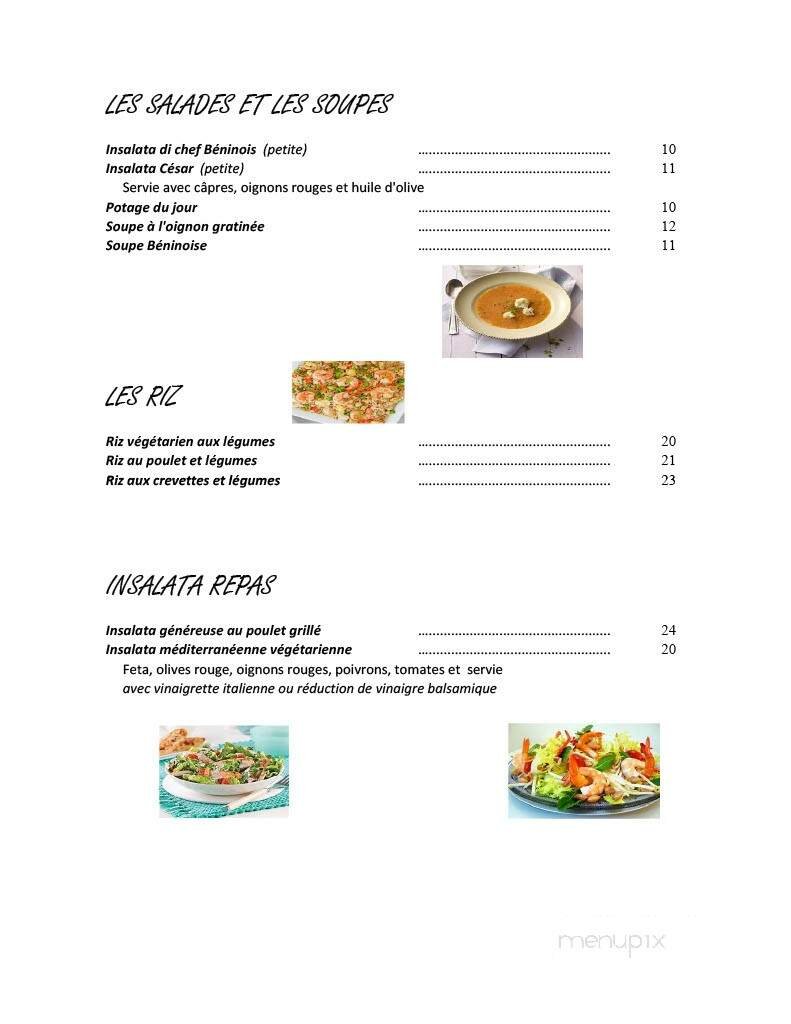 Menu page 1